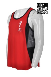 VT151 Make men's vest T-shirt style Dragon boat race uniform Contrast color waist  Vest T-shirt garment factory